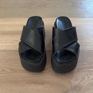 Marni Black Platform Sandal 37